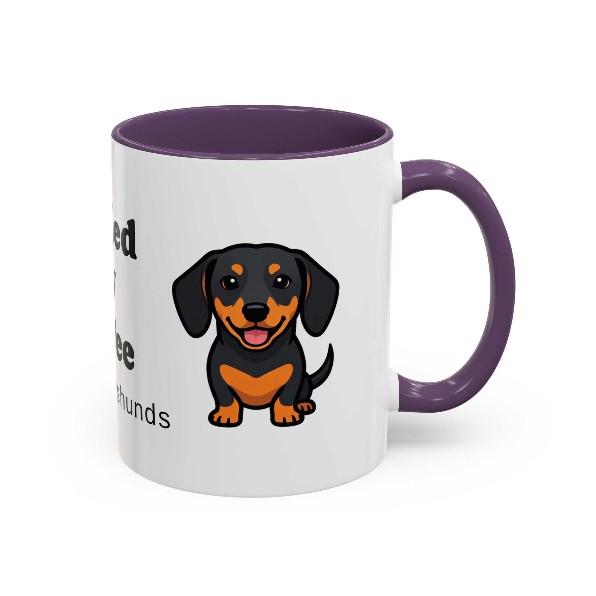 Fueled by Coffee & Dachshunds Mug | Funny Dachshund Gift