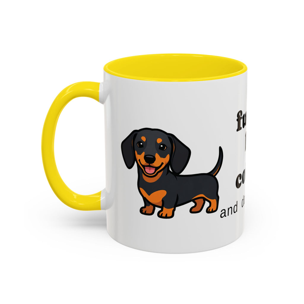 Fueled by Coffee & Dachshunds Mug | Funny Dachshund Gift