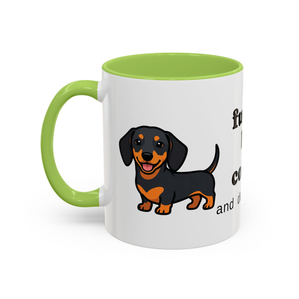 Fueled by Coffee & Dachshunds Mug | Funny Dachshund Gift
