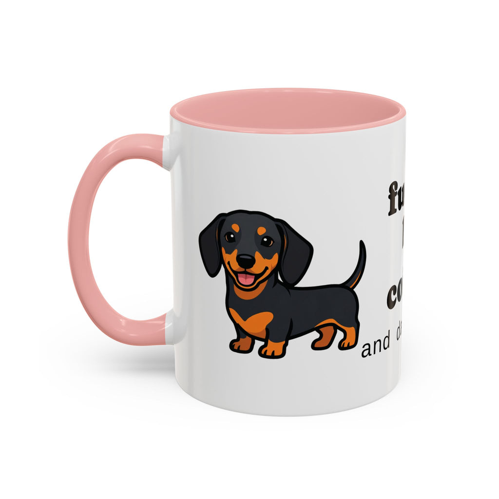 Fueled by Coffee & Dachshunds Mug | Funny Dachshund Gift