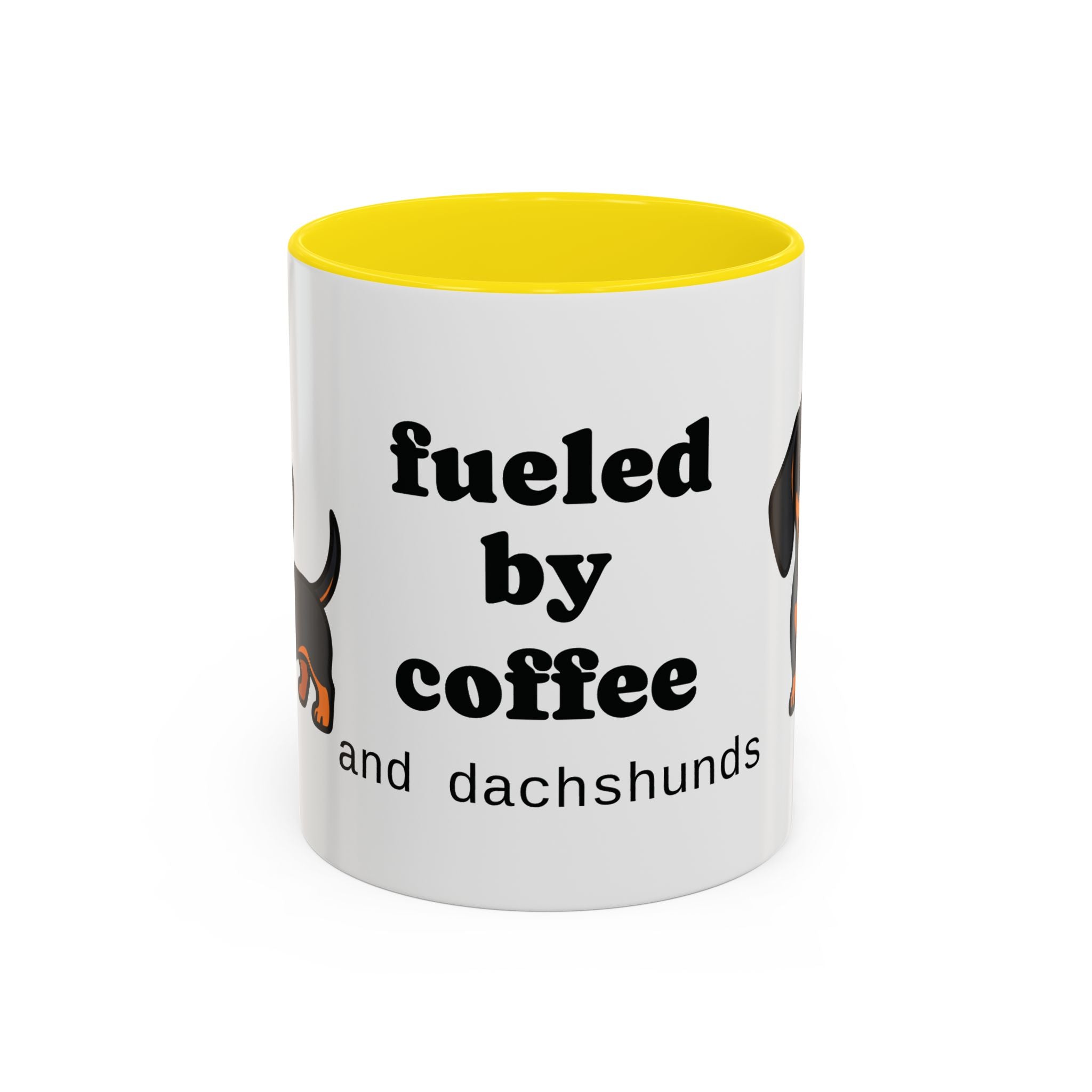 Fueled by Coffee & Dachshunds Mug | Funny Dachshund Gift