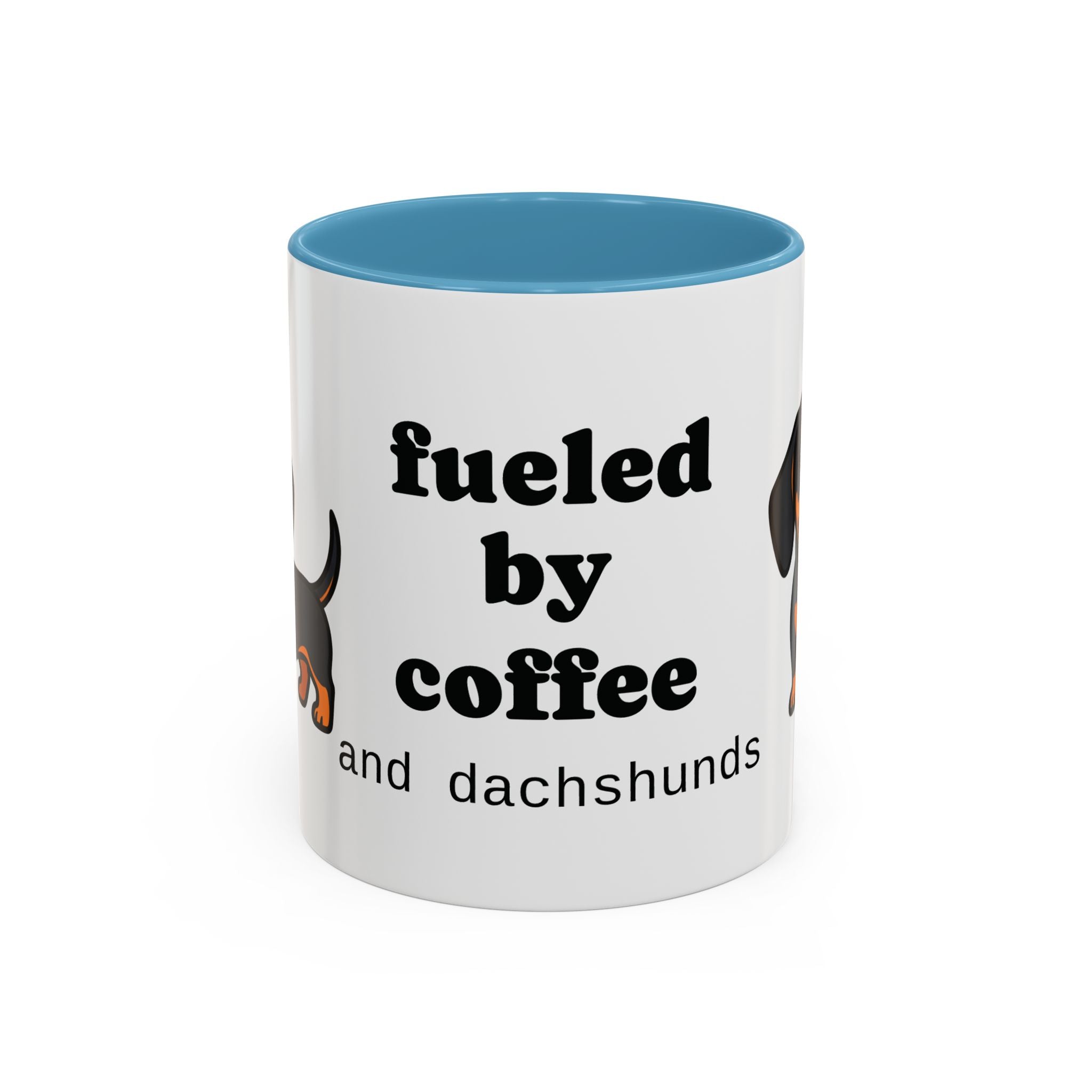 Fueled by Coffee & Dachshunds Mug | Funny Dachshund Gift