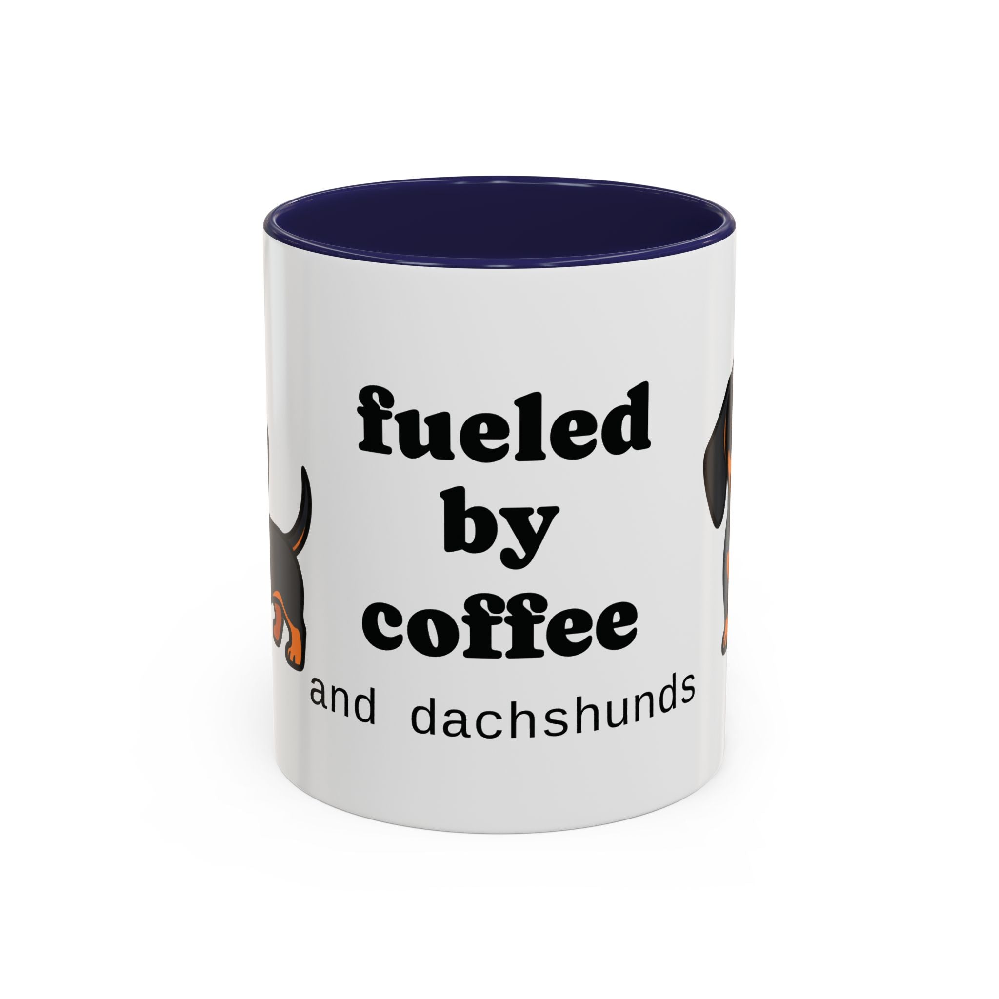 Fueled by Coffee & Dachshunds Mug | Funny Dachshund Gift