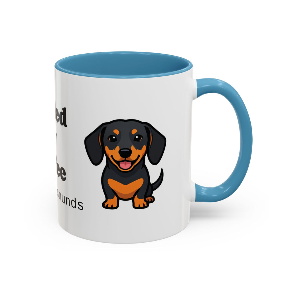 Fueled by Coffee & Dachshunds Mug | Funny Dachshund Gift