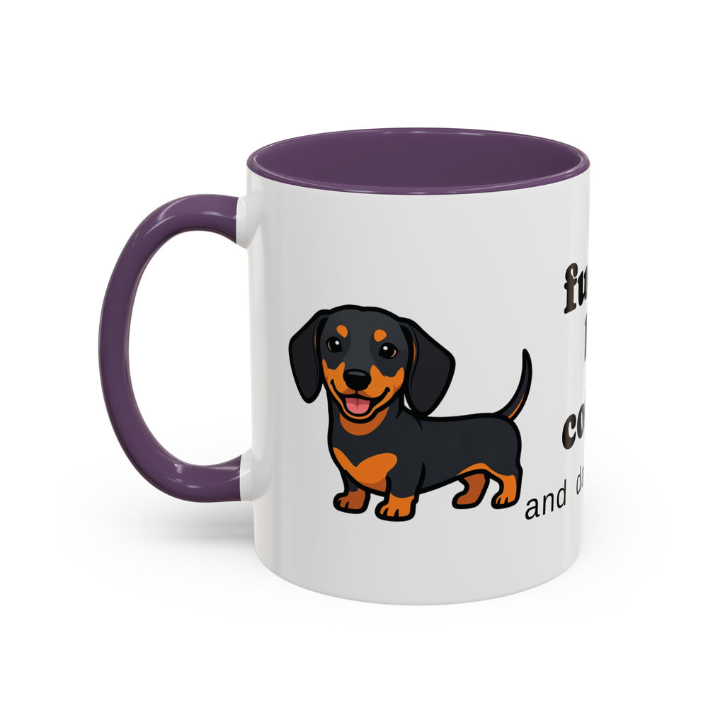 Fueled by Coffee & Dachshunds Mug | Funny Dachshund Gift