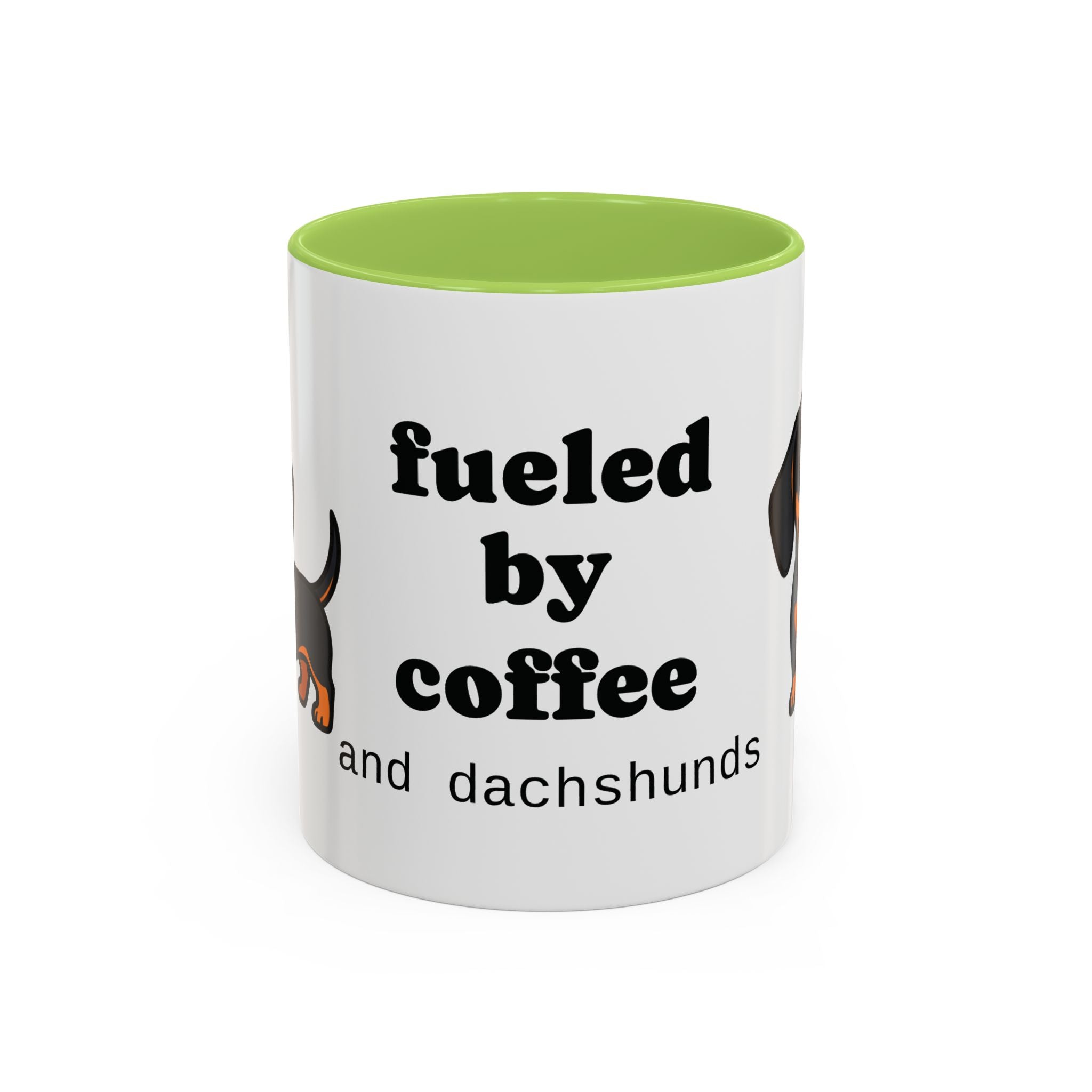 Fueled by Coffee & Dachshunds Mug | Funny Dachshund Gift